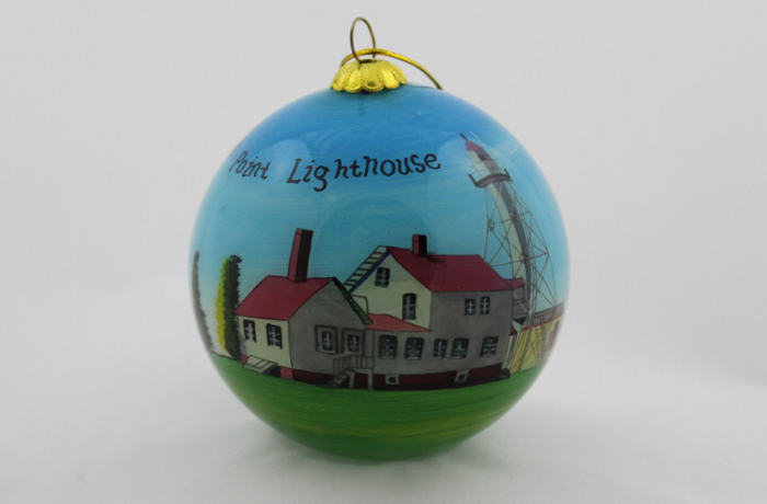Handpainted-Whitefish-Point-Ornament
