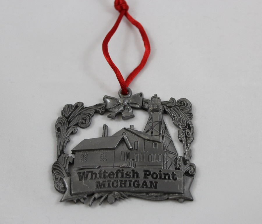 Whitefish Point Pewter Ornament