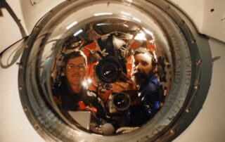 Emory Kristof on right