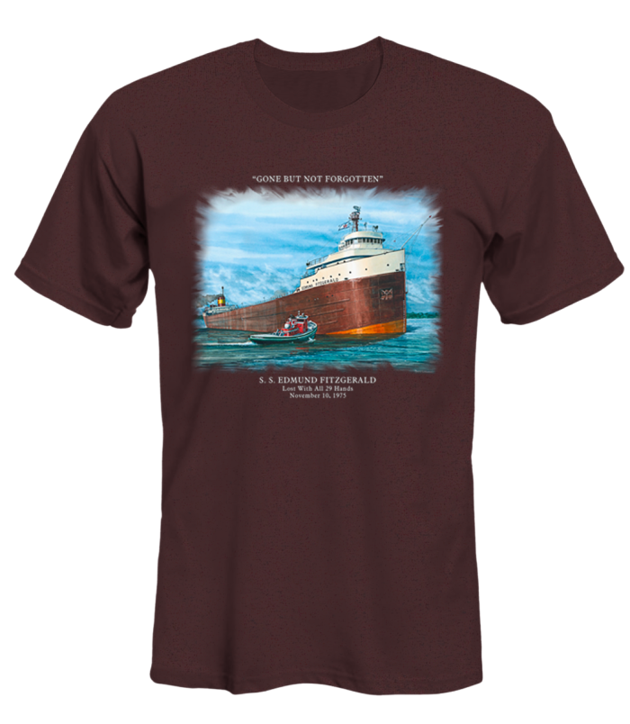 Gone, but Not Forgotten T-Shirt - Great Lakes Shipwreck Historical Society